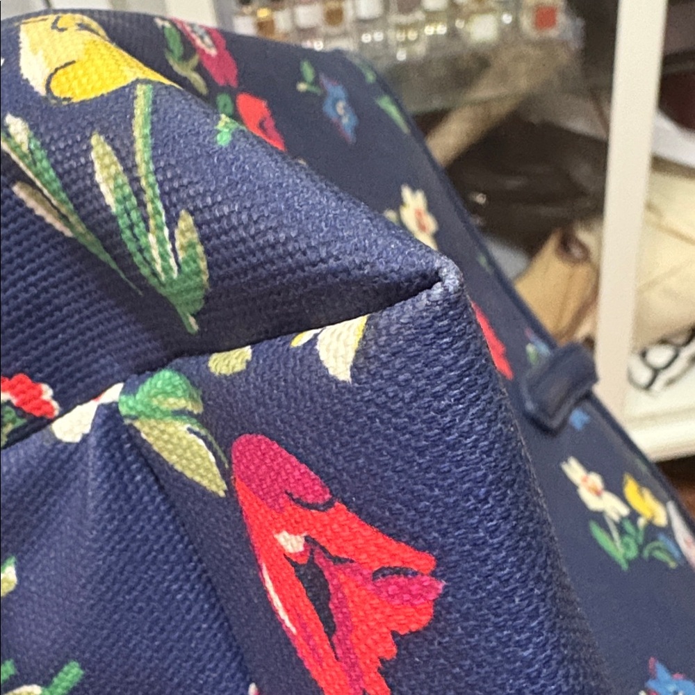 Cath Kidston Navy Tote with Colorful Floral Design - Picture 9 of 9